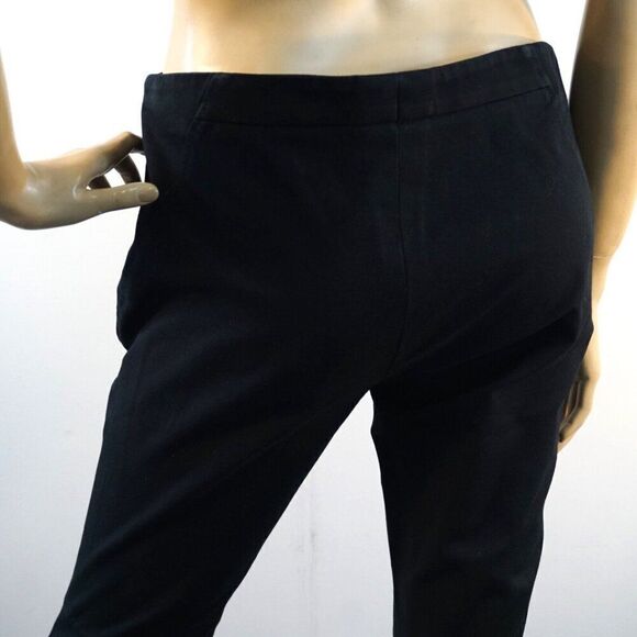 Brunello Cucinelli Crop Leggings Black Pants Size 8 Made In Italy - Picture 3 of 13